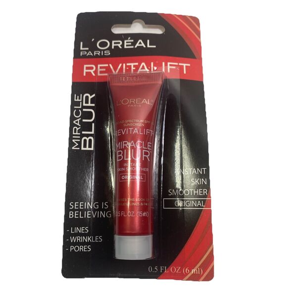 L’OREAL Revitalift Miracle BLUR Instant Skin Smoother Mini SPF30 0.5 OZ RARE New - Picture 2 of 3
